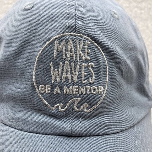 Unbranded Other - "Make Waves Be A Mentor" Hat Dad Cap OSFM Baby Blue Inspirational Affirmation